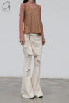 BASERANGE Skirt Top TOAP-WS-000 Bath Brown